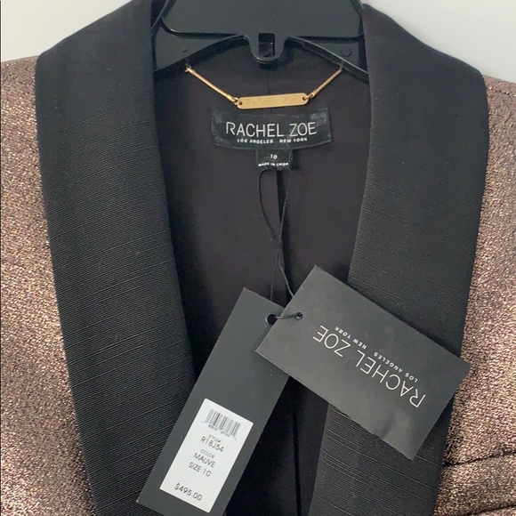 Rachel Zoe ✨NWOT✨ Metallic Tuxedo Jacket - Picture 5 of 10